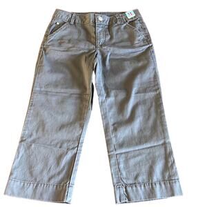 Justice Girls 12 Slim Gray Capri Pants NWT